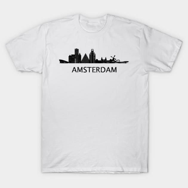 Amsterdan City - World Cities Series by 9BH T-Shirt by JD by BN18 